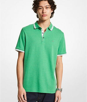 MICHAEL KORS MENS Greenwich Cotton Polo Shirt Green Size M MSRP $90