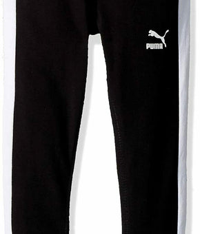 PUMA Little Girls' Archive T7 Logo Size 4 Black