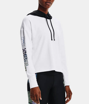 Under Armour Women's Rival Terry Hoodie white Size L MSRP $55