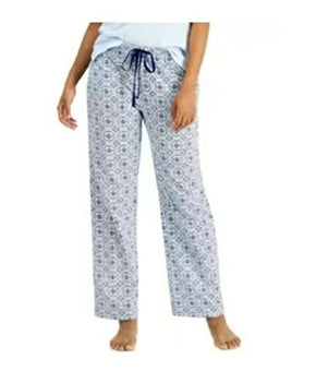 Charter Club 100% Cotton Capri/Crop Pajama Pants Geo 2X