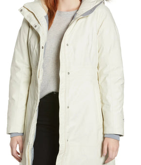 The North Face Women Arctic Ii Down Parka Size XL Ivory MSRP $299