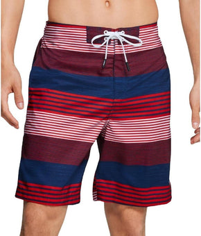 Speedo Mens 9" Beach Wear Swim Trunks Red Size M MSRP $56