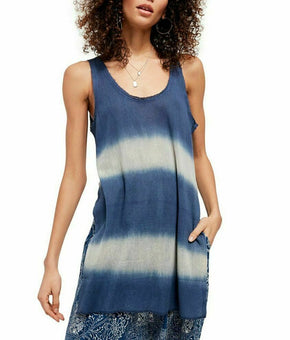 Free People Women's Joni Maxi Knit Tank Top Out to Sea BLUE Size XS MSRP $68