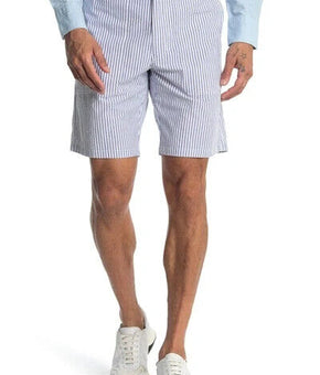 rag & bone Mens Eaton Regular Fit pin Striped Shorts blue Size 34 MSRP $195