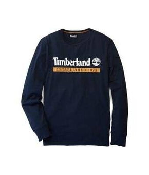 Timberland Men's Established 1973 Logo Graphic T-Shirt Navy Blue Size XXL
