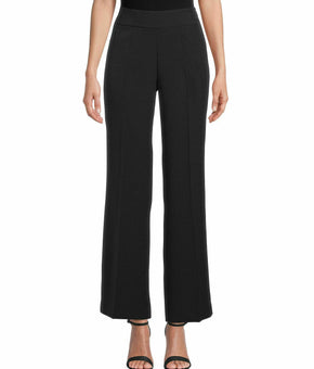 Kasper Women Wide-Leg Crepe Side-Zip Irrefutable style Pants Black Size 14