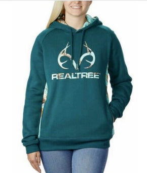 Realtree Hooded Women Long Sleeve Sweatshirt Green Size S