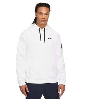 Nike Men's Therma-fit Long-Sleeve Logo Hoodie White Size L MSRP $65