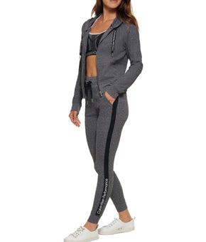 Calvin Klein Performance Women's Zip-Up Thermal Hoodie Gray Size M MSRP $70