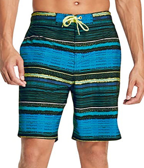 Speedo Mens 9" Beach Wear Swim Trunks Blue S