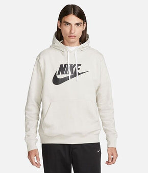 Nike Men's Sportswear Club Fleece Graphic Hoodie Light Size L Light Beige