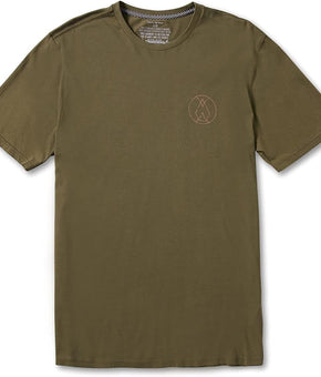 Volcom Men's Inner Stone Short Sleeve Tee Green Size M MSRP $28