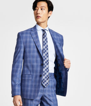 LAUREN RALPH LAUREN Men's UltraFlex Stretch Suit Jacket Blue Size 46L MSRP $450