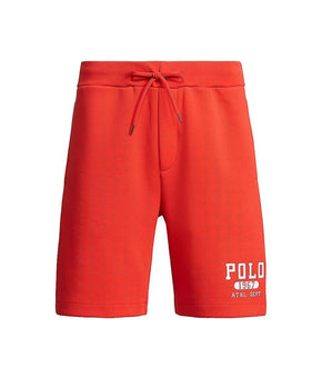 Polo Ralph Lauren Logo-Print Stretch Sweatshorts Red Size M MSRP $99