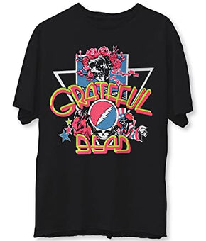 Hybrid Apparel Mens Band Black GRATEFUL DEAD Band Graphic T-Shirt Top M
