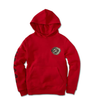 VOLCOM Big Boys Catch 91 Hoodie Red Size M MSRP $40