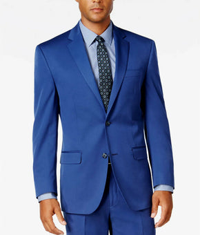 Sean John Men's Classic-Fit New Blue Suit Jacket Navy Royal Blue Size 40R