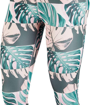 Nike Dry Women's Botanical Print Fast Crop Tight fit Leggings Pink Size S