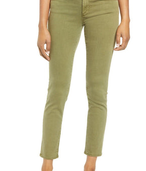 AG Adriano Goldschmied Womens Denim Stretch Ankle Jeans Green Size 29 MSRP $178