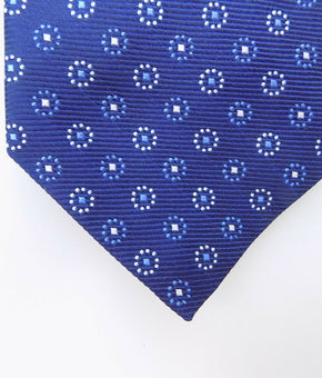 Hilditch & Key Classic Tie Blue Navy Necktie Silk Made in England MSRP $135