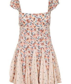 Free People Ponderosa Mini Dress Orange Size XL MSRP $128