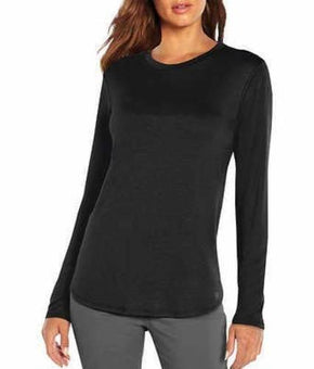 Banana Republic Womens Long Sleeve Crewneck Top Black Size L