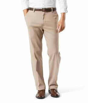 DOCKERS Men Easy Classic Fit Khaki Stretch Pants Dark Beige Size 34x30 MSRP $50