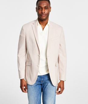Kenneth Cole Reaction Men's Slim-Fit Solid Sport Coats Pink Size 46L MSRP $295