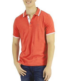 Michael Kors Men's Greenwich Polo Shirt Orange Size M MSRP $90