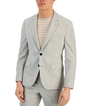 Hugo by Hugo Boss Men's Modern-Fit Superflex Suit Jacket Gray Size 42S MSRP $445
