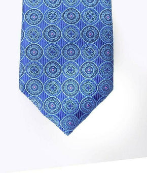 TED BAKER LONDON Shadow Circle Silk Tie Blue MSRP $95