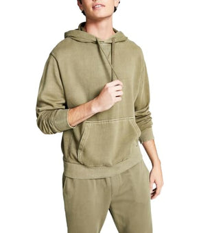And Now This Mens Fleece Pullover Hoodie Green Size S