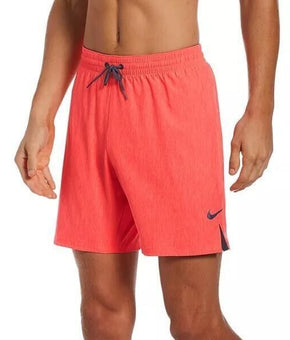 Nike Men's Essential Vital Quick-Dry 7" Swim Trunks Neon orange Size S MSRP $52