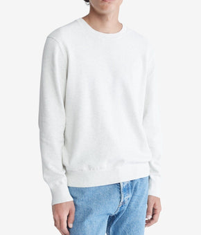 Calvin Klein Men's Solid Supima Cotton Crewneck Sweater Gray Size M MSRP $90