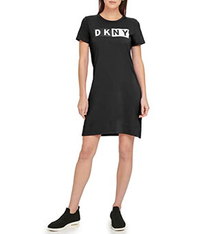 DKNY Women's Modern/Fitted Dress, Black Size Small