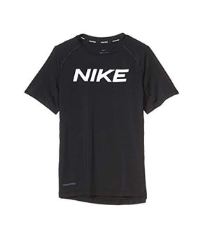 Nike Kids Boy's Pro Short Sleeve Fitted Top Black Size XL (18-20 Big Kids)