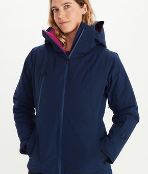 Marmot Womens Warmcube Cortina Jacket Navy Blue Size L MSRP $600