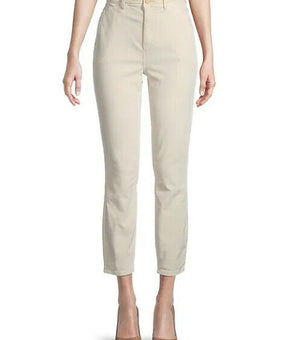 Free People Beige Fine Line Straight Leg Crop Jeans Pants Corduroy 4 MSRP $98