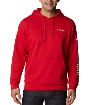 Columbia Men's Sleeve Logo Trek Hoodie Red Size XXL MSRP $50