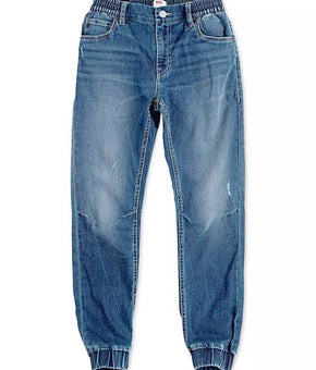 Levi's Big Boys Knit Denim Joggers Blue Size S (8-10) MSRP $48