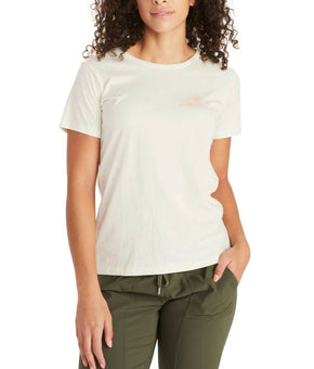 Marmot Arrow Logo-Print T-Shirt Womens ivory Size XL MSRP $29