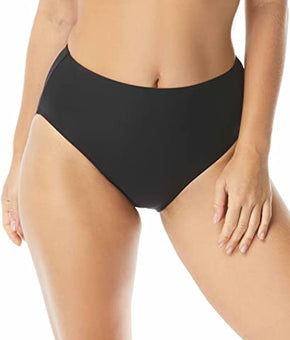 Contours by Coco Reef Women's Onyx HIGH Waist Bottom Swimwear Black Size M