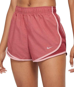 Nike Women's Dri-fit Solid Tempo Running Shorts Red Brown Size M