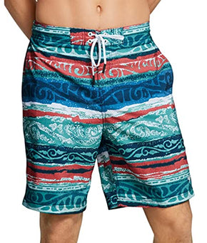 Speedo Mens Co Polyester Swim Trunks Multi S Faded Rose