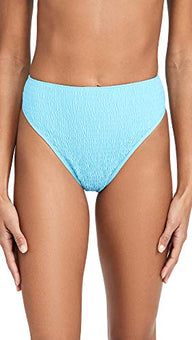L*Space Women's Barlette Bikini Bottoms, Aquarius, Blue, Size L