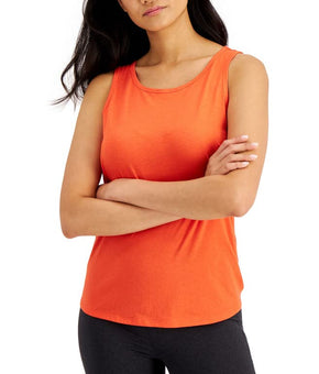 Ideology Women's Tie-Back Tank Top (Seaside Coral, Small) Orange Size S