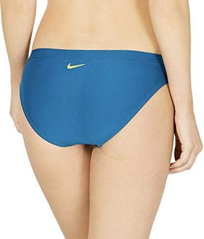 Nike Women's Hipster Bikini Bottoms Small Green Abyss Blue Small