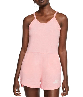 Nike Women's Gym Vintage Romper Pink Size M MSRP $55