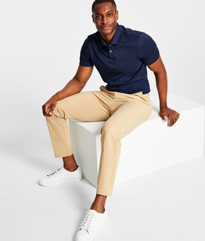 Calvin Klein Men's Slim Fit Tech Solid Dress Pants Khaki Beige Size 40x32 $95