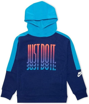 Nike Little Boys Pullover Hoodie Blue Size 7 MSRP $40